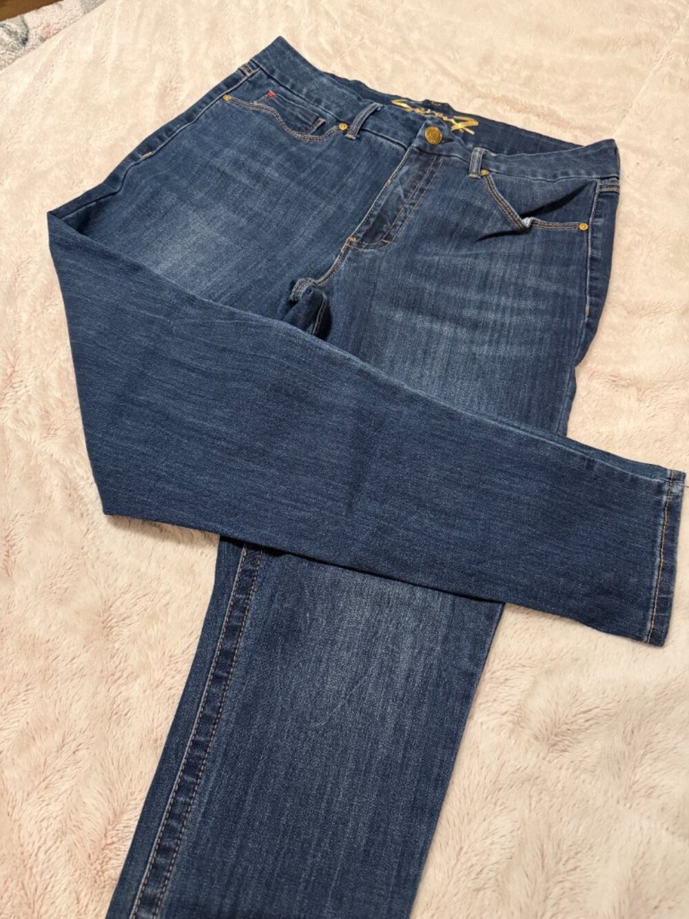 Seven Brand Women's Blue Skinny Stretch Jeans Size 14